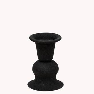 Alette Taper Candle Black Holder - 3"