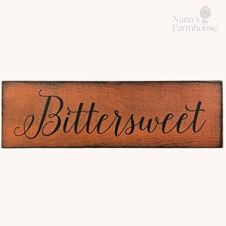 Bittersweet Sign in Burnt Orange