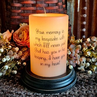 Bereavement Your Memory Candle Sleeve