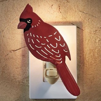 Cardinal Night Light 6.5" H x 3" W x .25" D