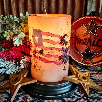 Grubby Flag Candle Sleeve