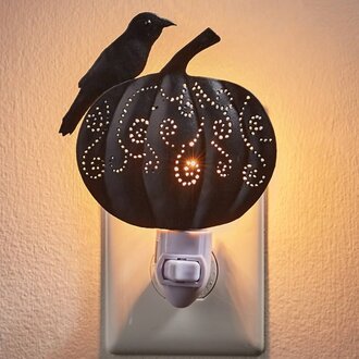 Crow & Pumpkin Night Light