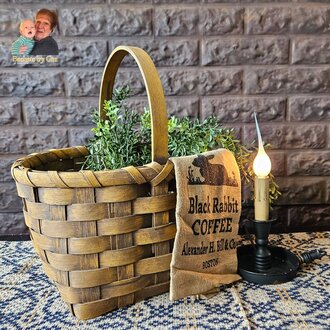 Handheld Wool Drying Basket with Handle Mustard