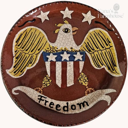 Eagle Flag Freedom Plate - 9"