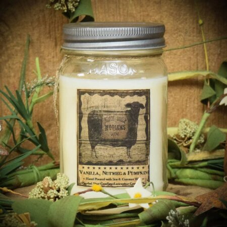 Sheep, Vanilla Nutmeg & Pumpkin 16oz Soy Jar Candle