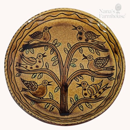 Birds in Tree Plate  - 9"