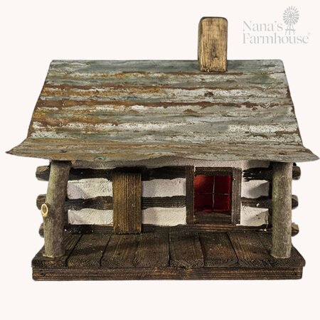 Homestead Log Cabin - Lighted