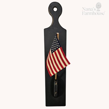 Wooden Flag Holder - Black