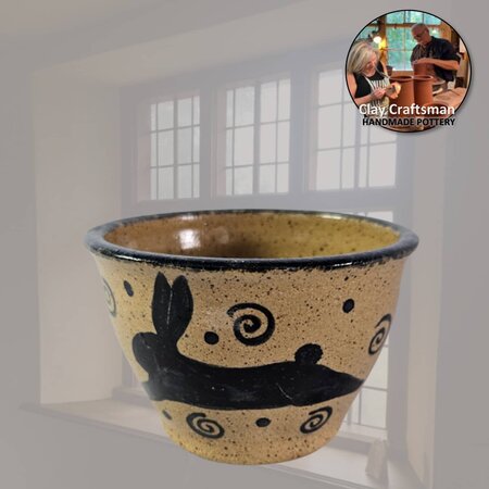 Black Rabbit Votive Cup - 3"