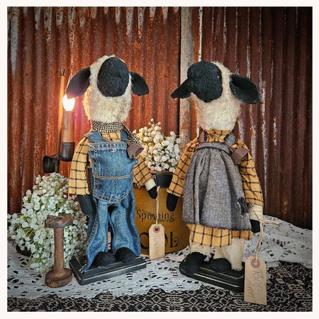 More Primitive Dolls for Spring