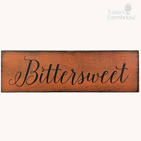 Bittersweet Sign in Burnt Orange