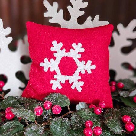 Snowflake Bowl Filler Pillow