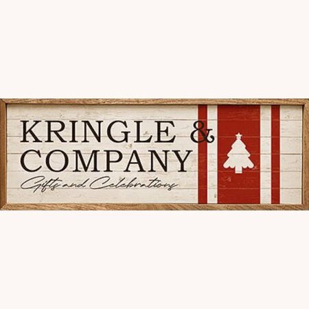 Kringle And Company Wooden Framed Sign