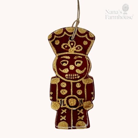 Nutcracker Soldier Redware Ornament