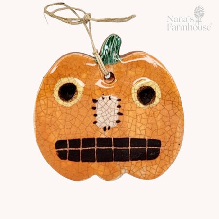 Pumpkin Patch Face Ornament