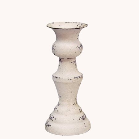 Alette Cream Candle Holder - 5.5"