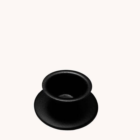 Round Black Taper Candle Holder - 1.25" x 2"