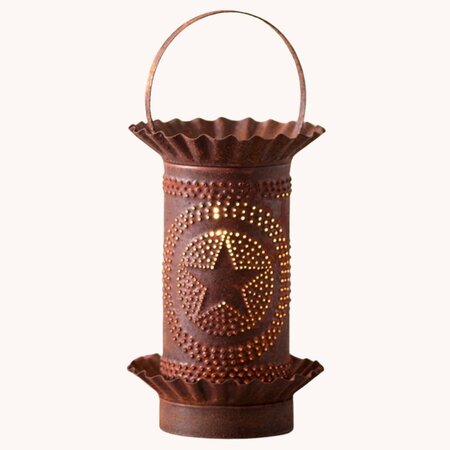 Mini Wax Warmer with Regular Star in Rustic Tin