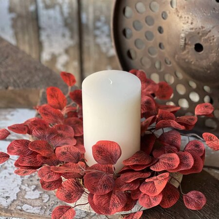 Auburn Eucalyptus Candle Ring - 14" Dia x 6.5" Inner