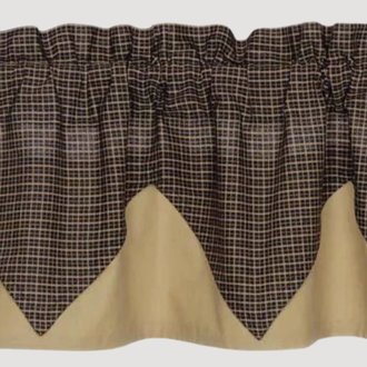 Kettle Grove Plaid Layered Valance