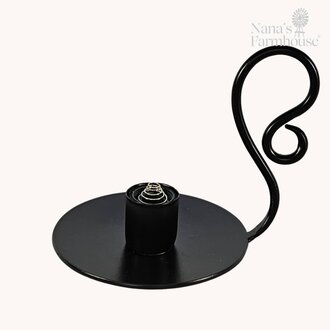 Moving Flame Black Table Lamp Base