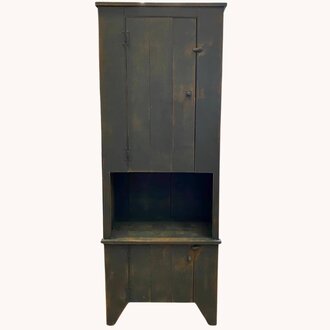 Tall Arnett Blue Cabinet